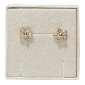 Blomster restik klare zirkoner