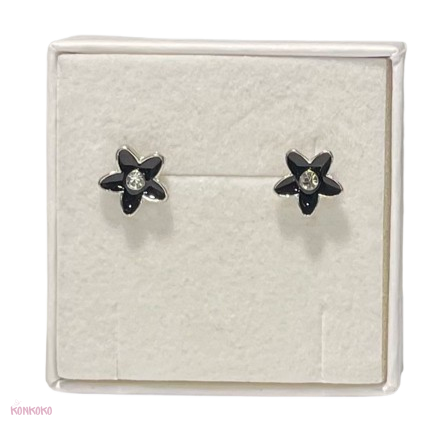 restikker med sort blomst og zirkon