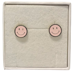 restik med lyserd smiley